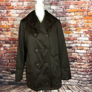 Apt. 9 Black Double-Breasted Jacket